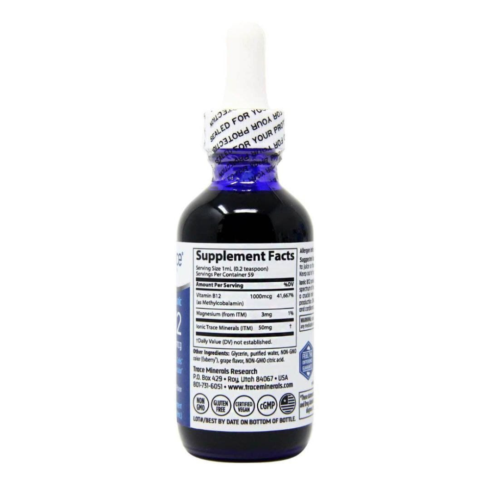 Trace Minerals Research Liquid Ionic B12 1000 mcg
