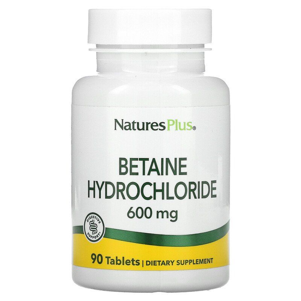 Natures Plus Betaine Hydrochloride 600 mg