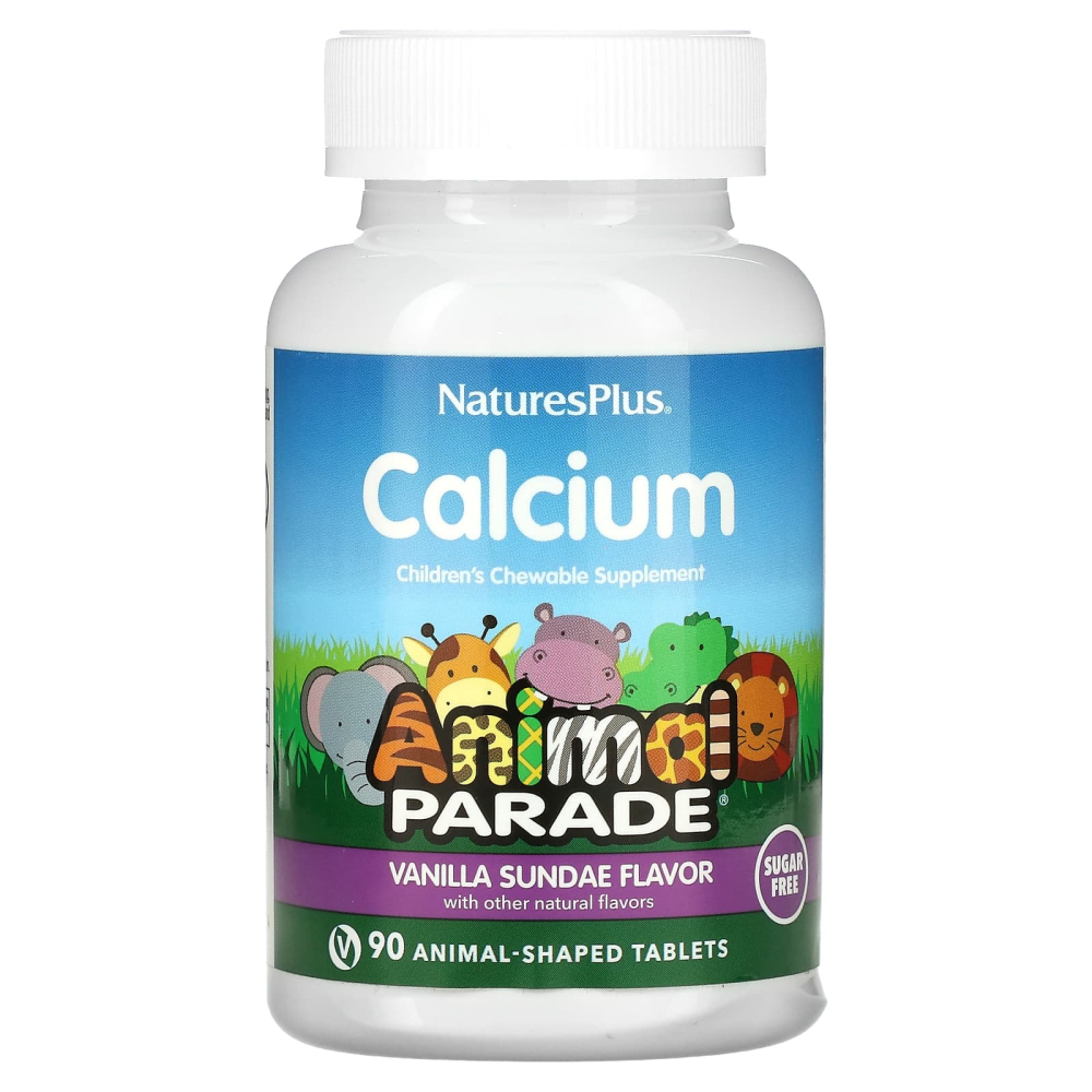 NaturesPlus Animal Parade Calcium Children’s Chewable Sundae Sug