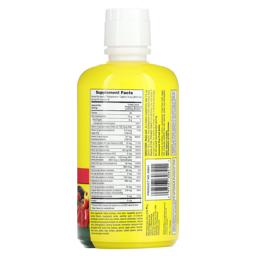 Natures Plus Source of Life Prenatal Liquid