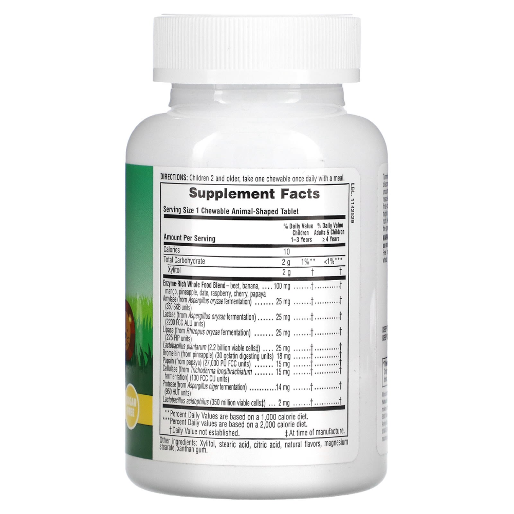 NaturesPlus Source of Life Animal Parade Tummy Zyme with Active 