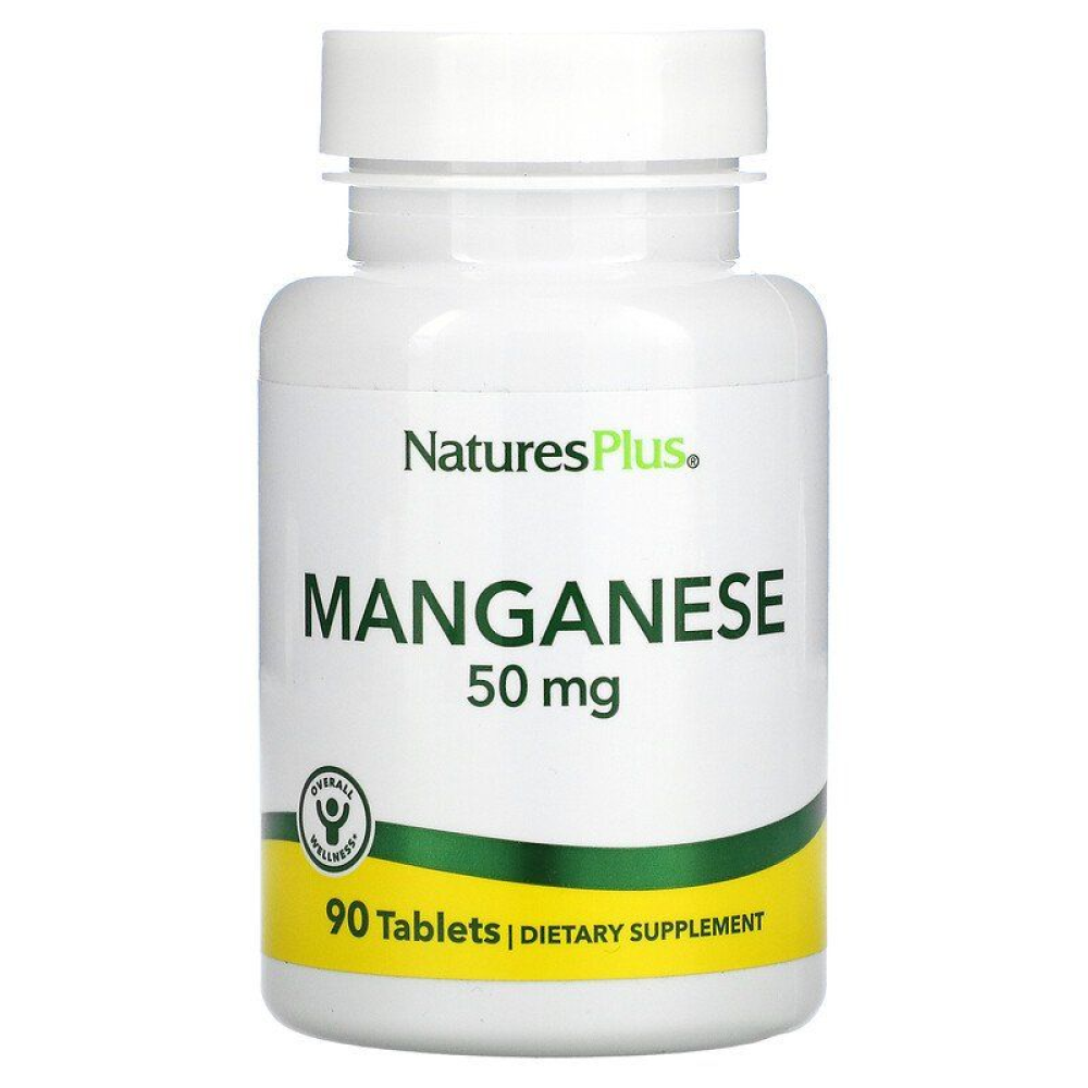 Natures Plus Manganese 50 mg
