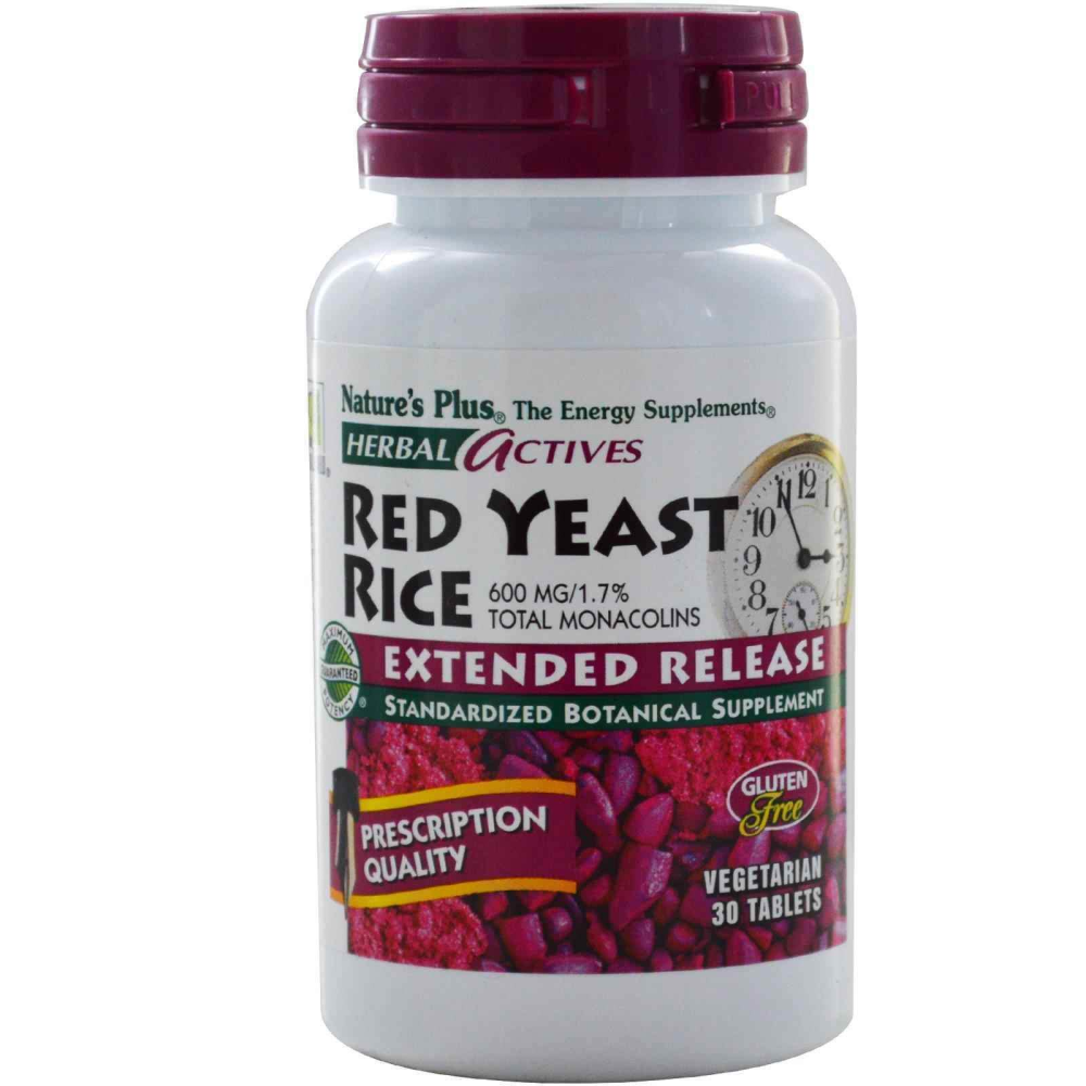 Natures Plus Herbal Actives Red Yeast Rice 600 mg