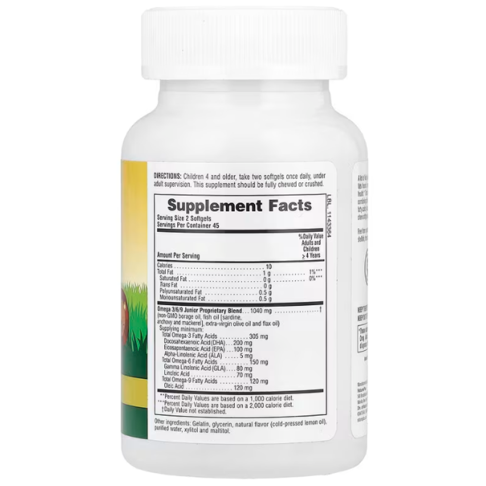 NaturesPlus Animal Parade® Omega 3/6/9 Junior