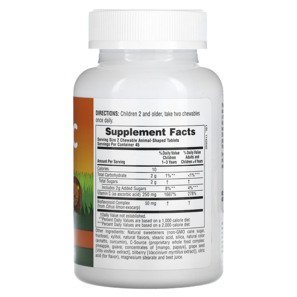 Natures Plus Source of Life Animal Parade Vitamin C Childrens Ch