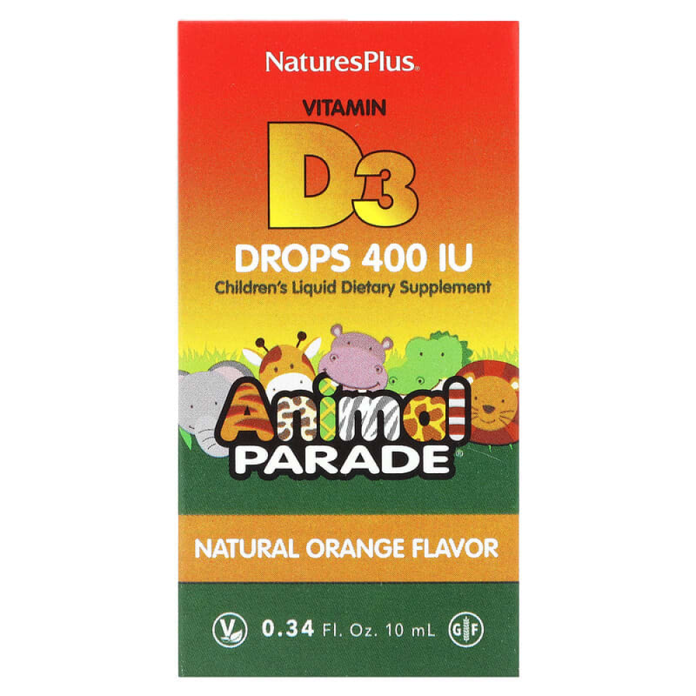 NaturesPlus Animal Parade Vitamin D3 Drops 400 IU
