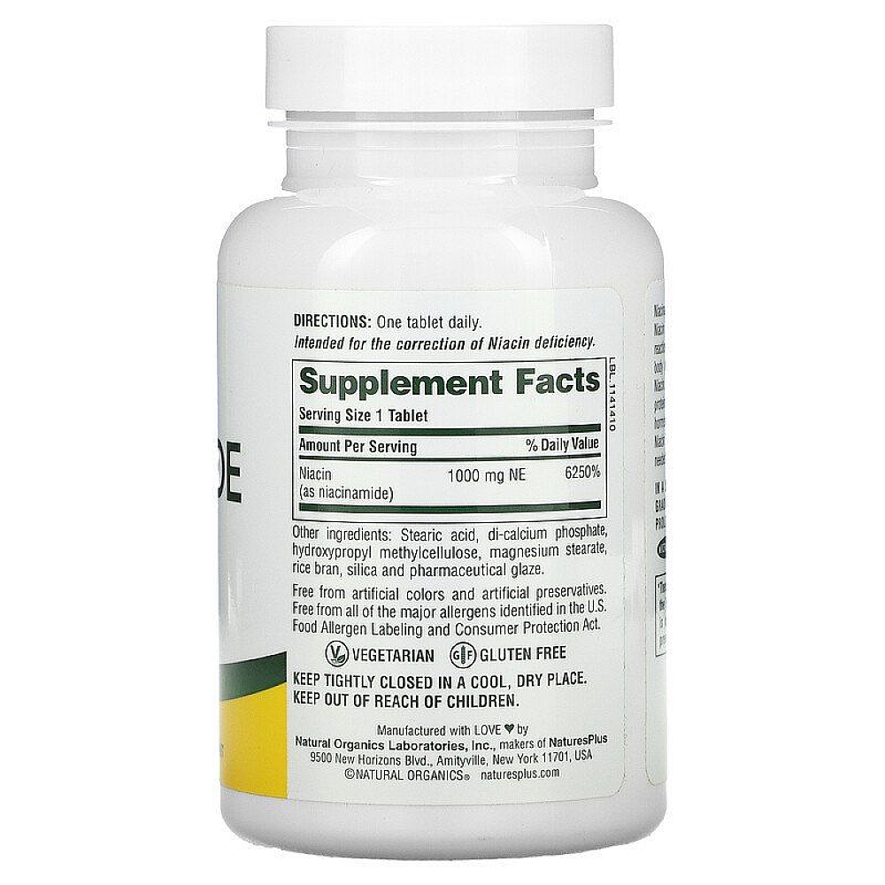 Natures Plus Niacinamide 1000 mg