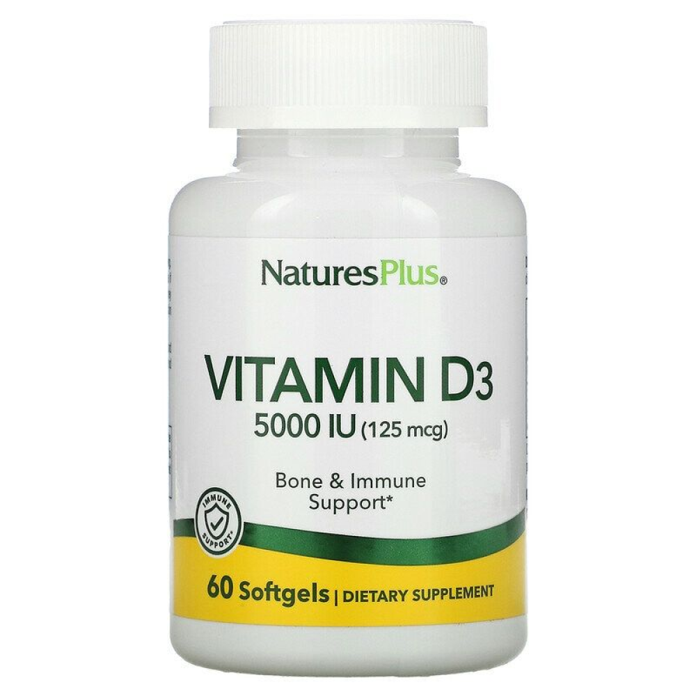 Nature's Plus Vitamin D3 125 mcg (5000 IU)