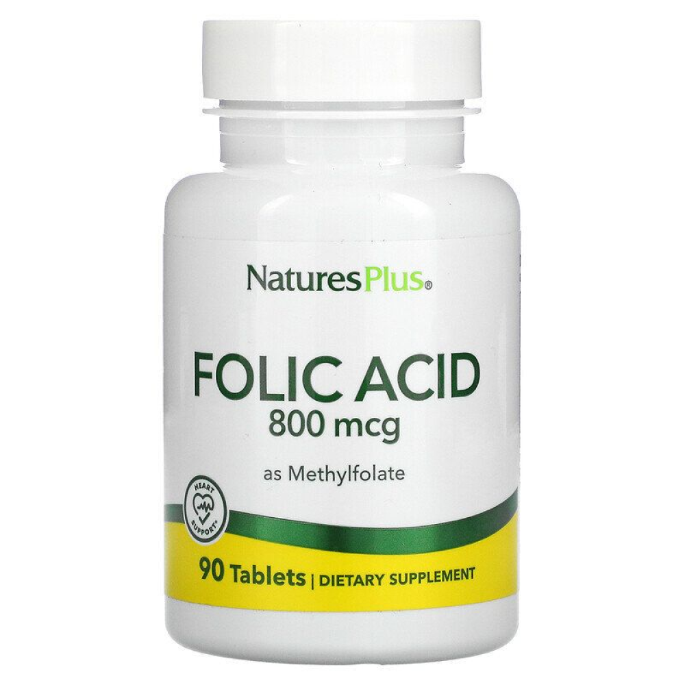 Nature's Plus Folic Acid as Methylfolate 800 mcg