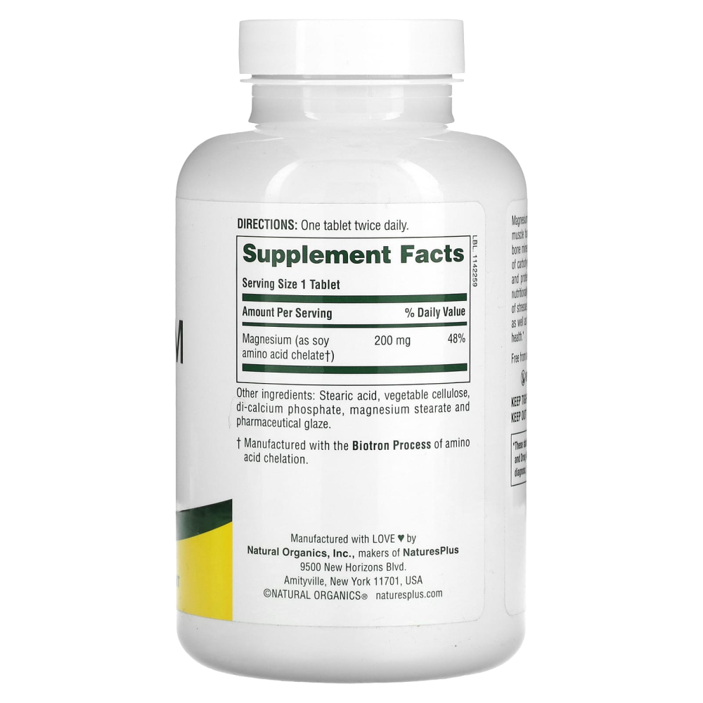 Natures Plus Magnesium 200 mg