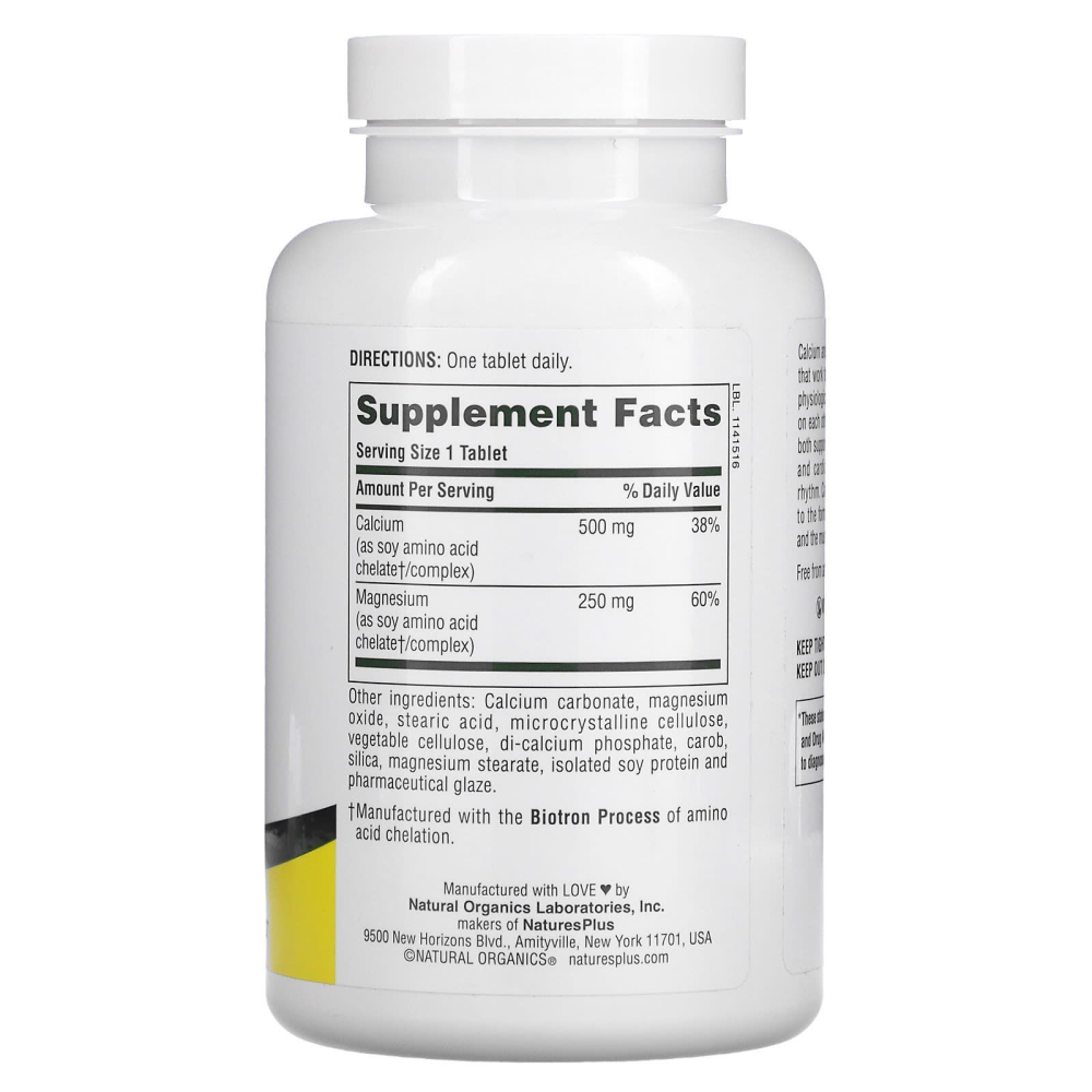 Natures Plus Cal/Mag 500/250 mg
