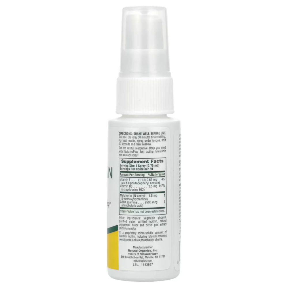 Natures Plus InstaNutrient Melatonin Supplement Spray