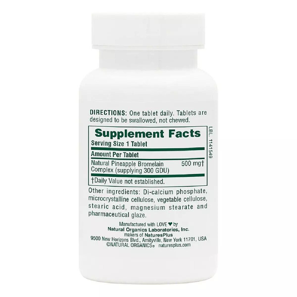 Nature's Plus Bromelain 500 mg
