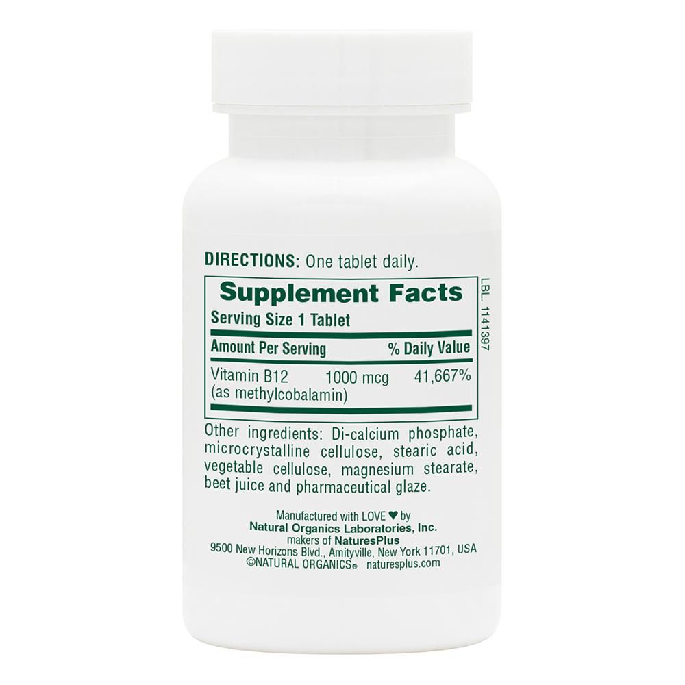 Natures Plus Vitamin B12 1000 mcg