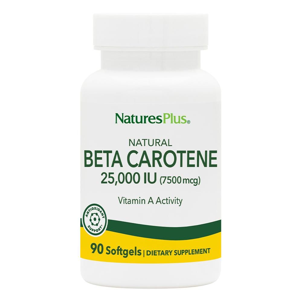 Nature's Plus Natural Beta Carotene 25000 UI (7500 mcg)