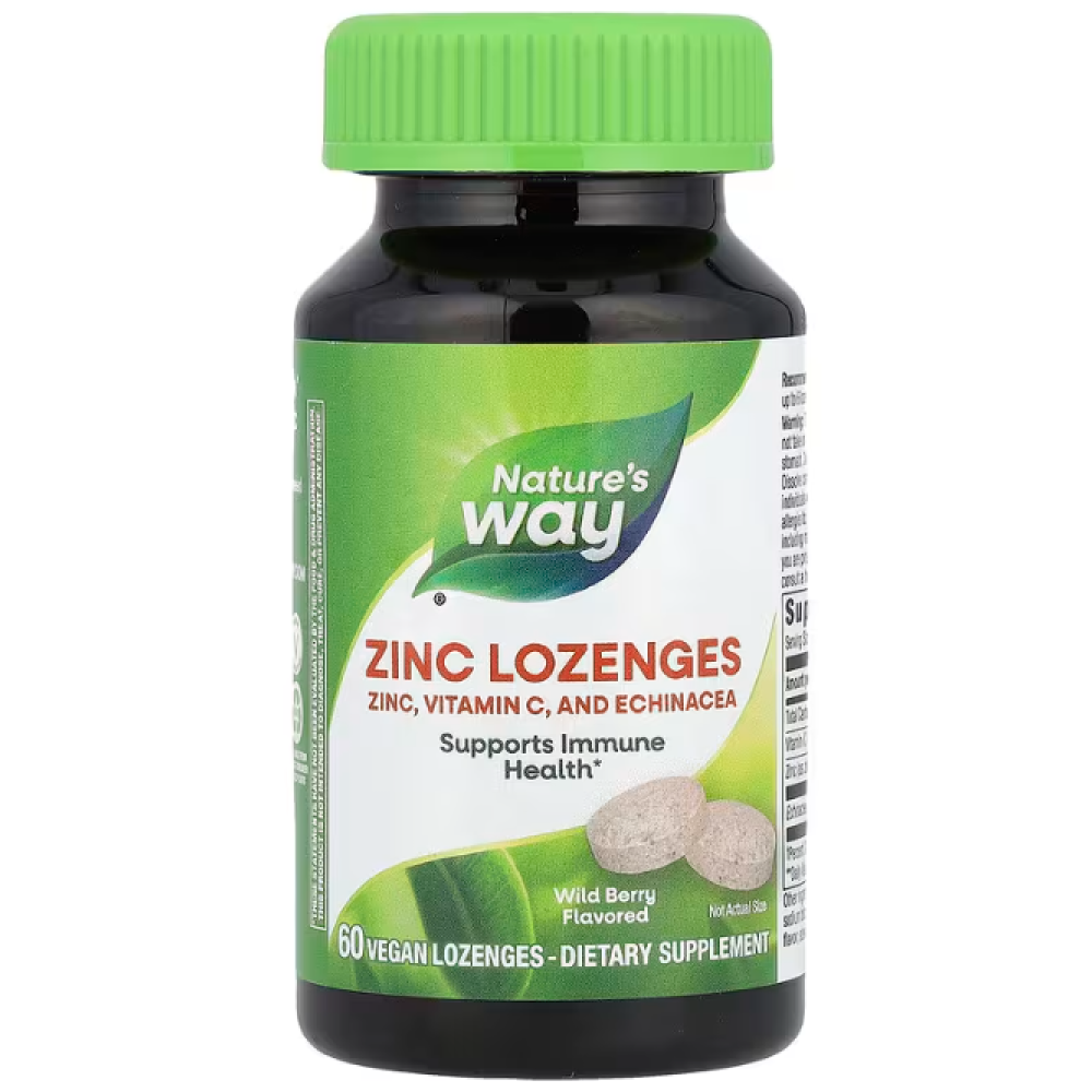 Natures Way Sambucus Organic Zinc Lozenges