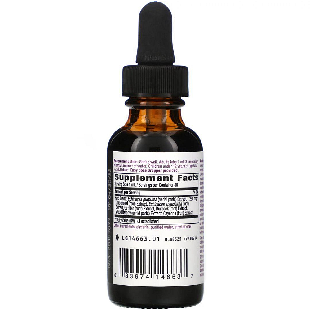 Natures Way Echinacea Goldenseal Alcohol Free 99.9%