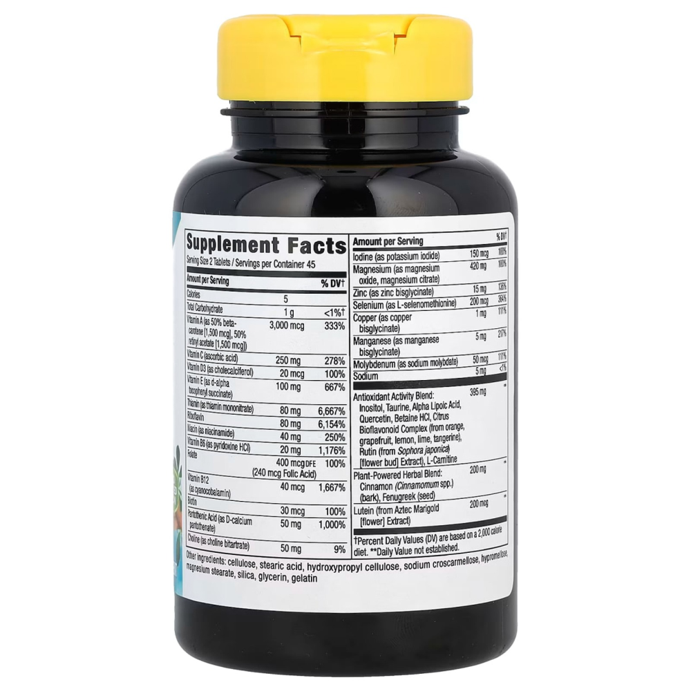 Natures Way Completia Diabetic MultiVitamin Iron Free