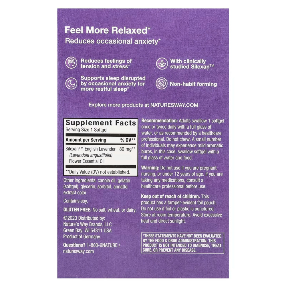 Nature's Way CalmAid Clinically Studied Lavender
