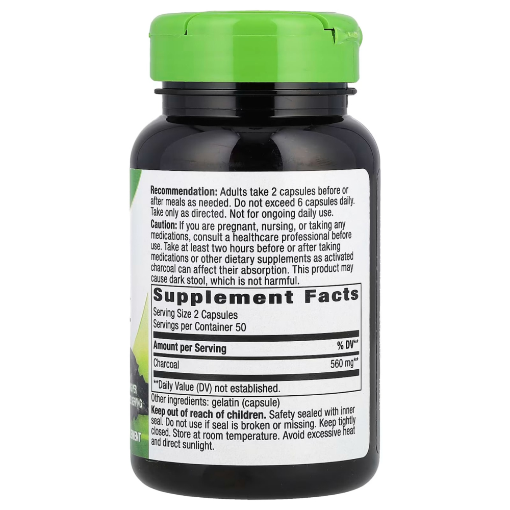 Nature's Way Activated Charcoal 560 mg