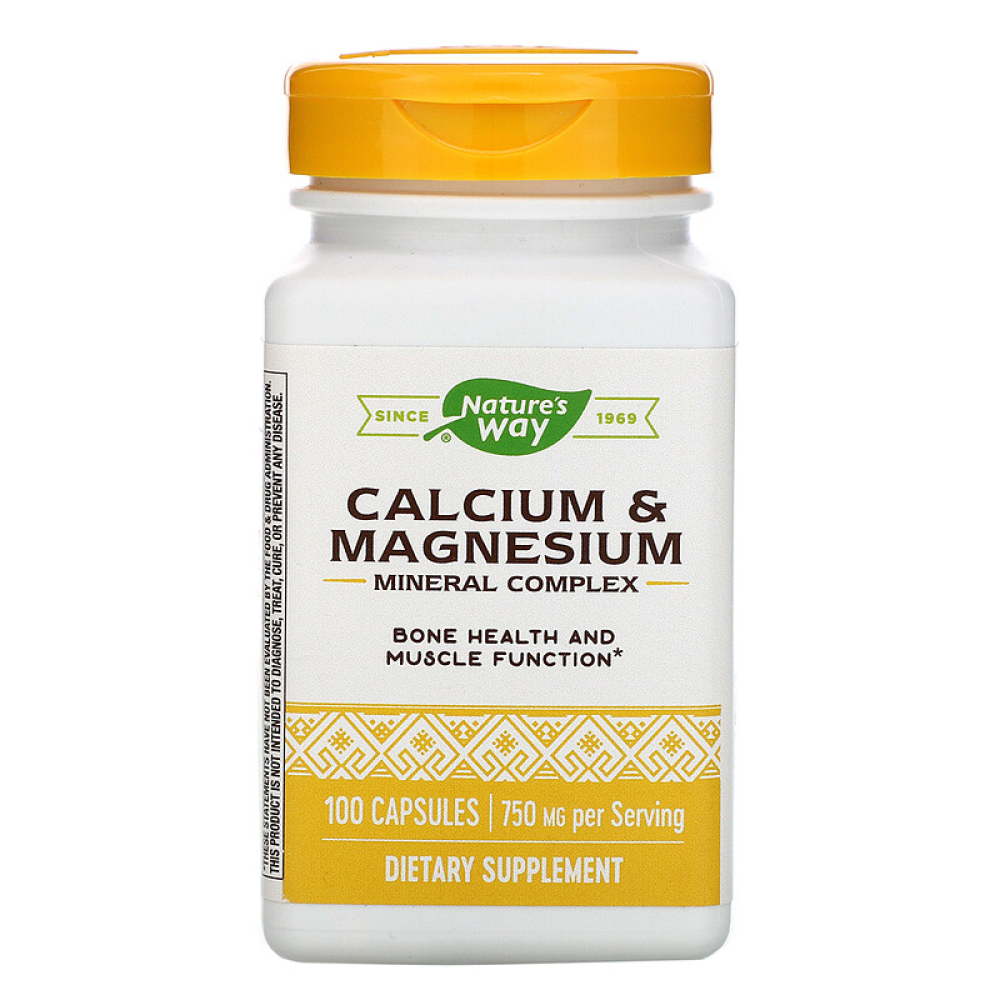 Nature's Way Calcium & Magnesium Mineral Complex 750 mg