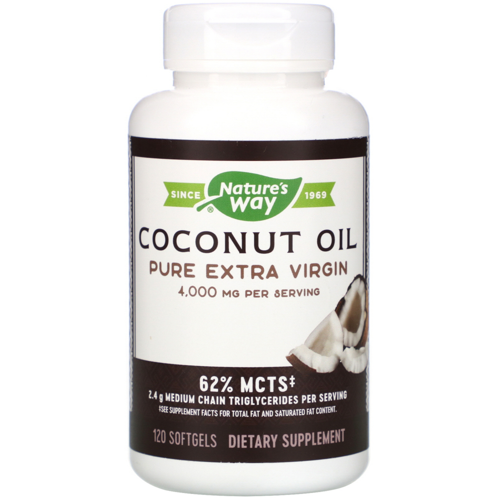 Natures Way Coconut Oil Pure Extra Virgin 1000 mg