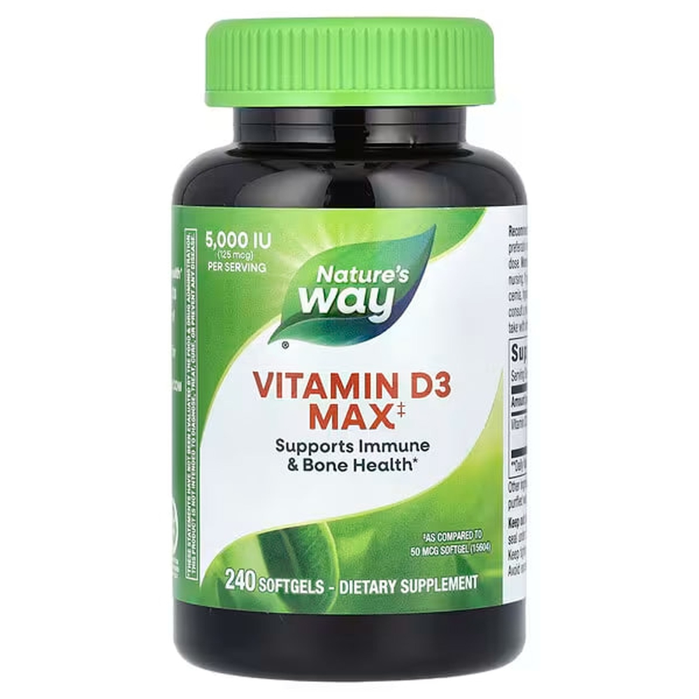 Nature's Way Vitamin D3 Max 125 mcg (5000 IU)