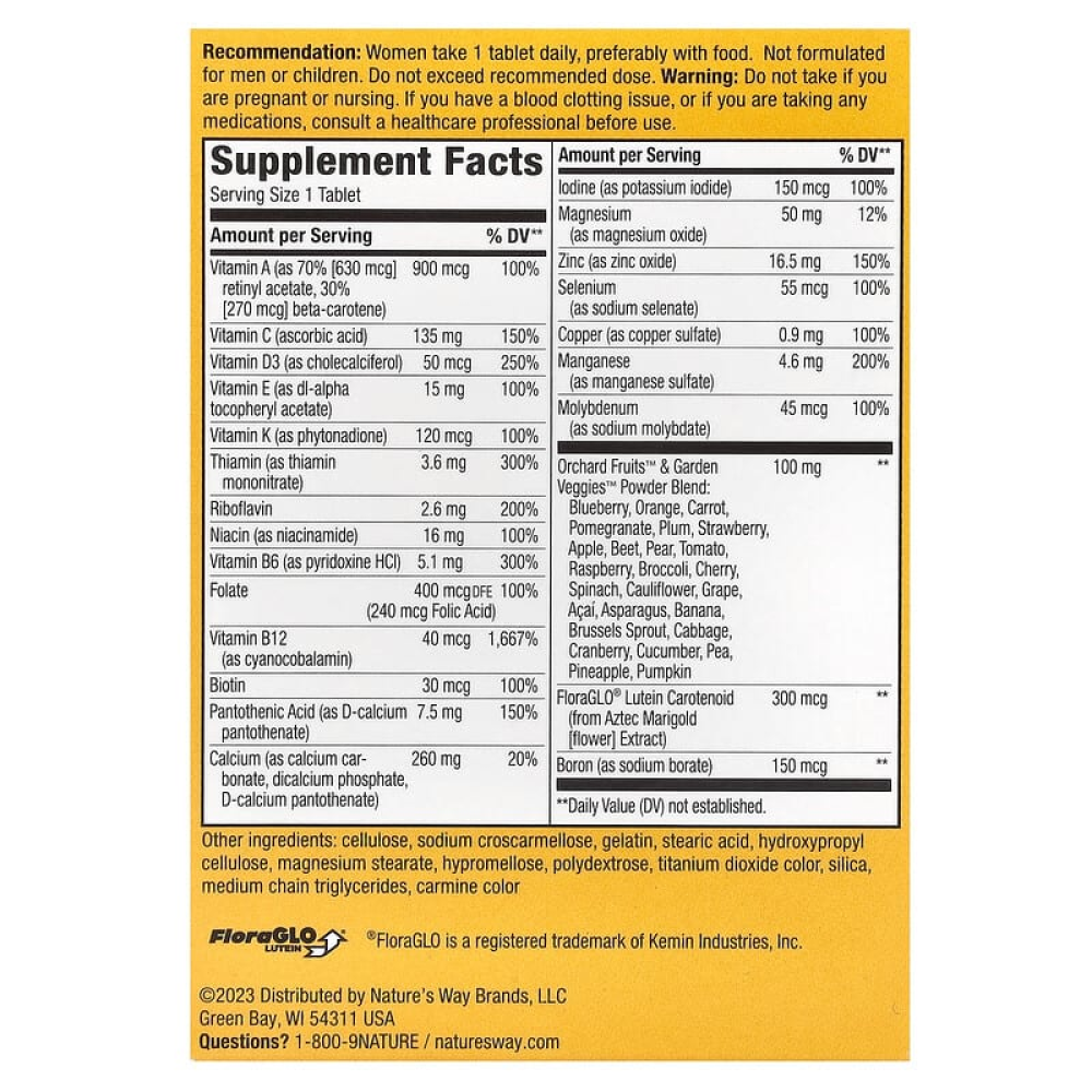 Nature's Way Alive! Women's 50+ Complete Multivitamin 50 таблеток