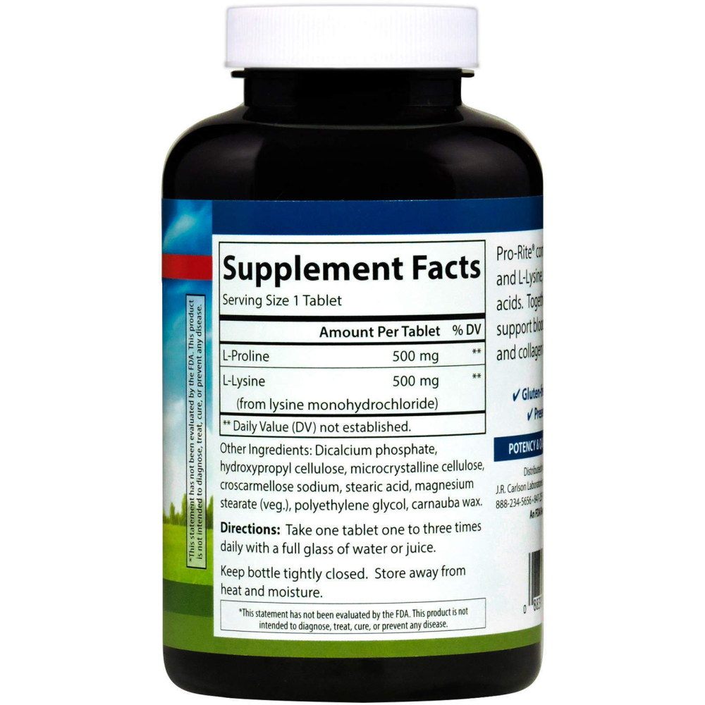 Carlson Labs ProRite Proline & Lysine