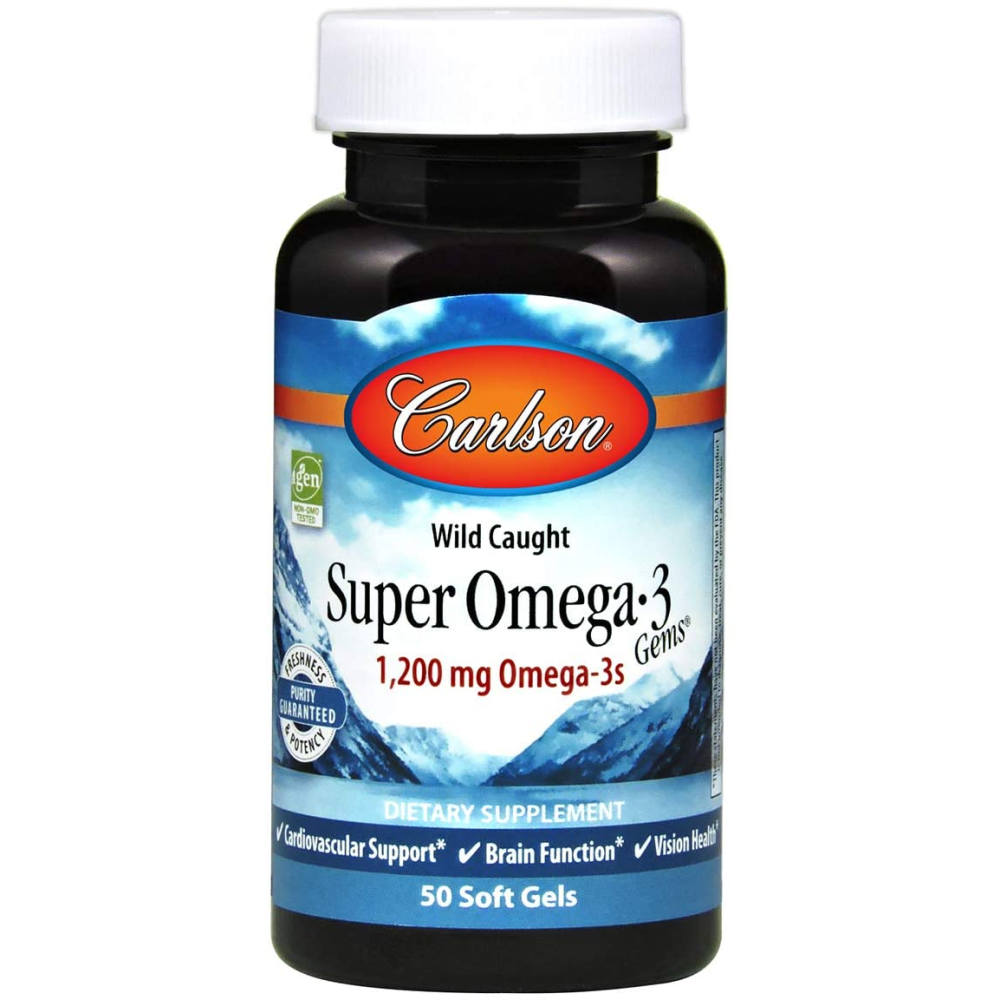 Carlson Labs Wild Caught Super Omega3 Gems 1200 mg