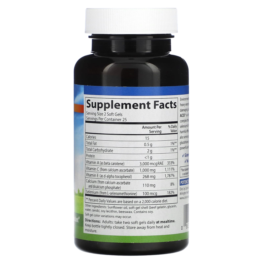 Carlson ACES Vitamins A C E + Selenium