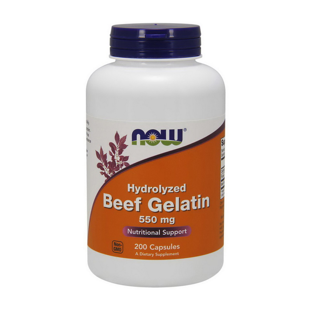 NOW Hydrolyzed Beef Gelatin 550 mg