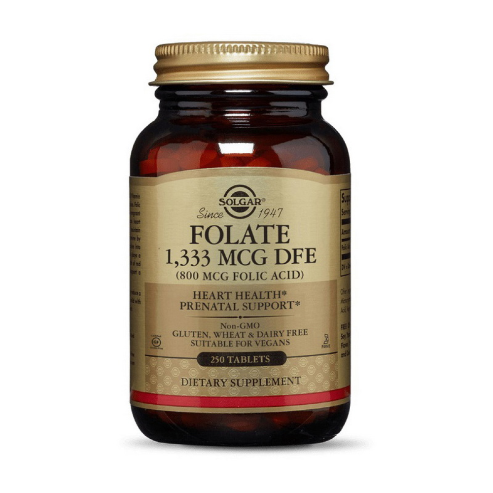 Solgar Folate 1,333 mcg DFE (Folic Acid 800 mcg)