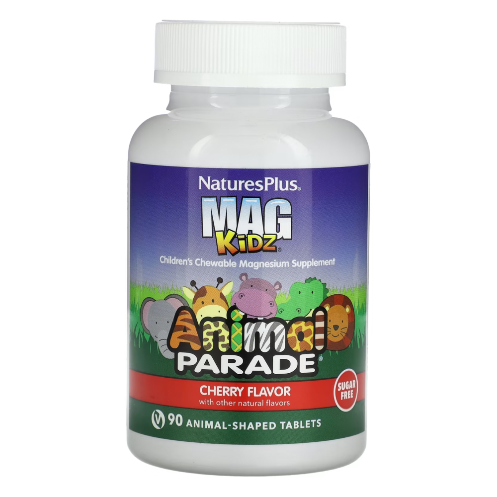 Магній дитячий Nature's Plus Mag Kidz Chewable Animal Parade 90 жувальних таблеток