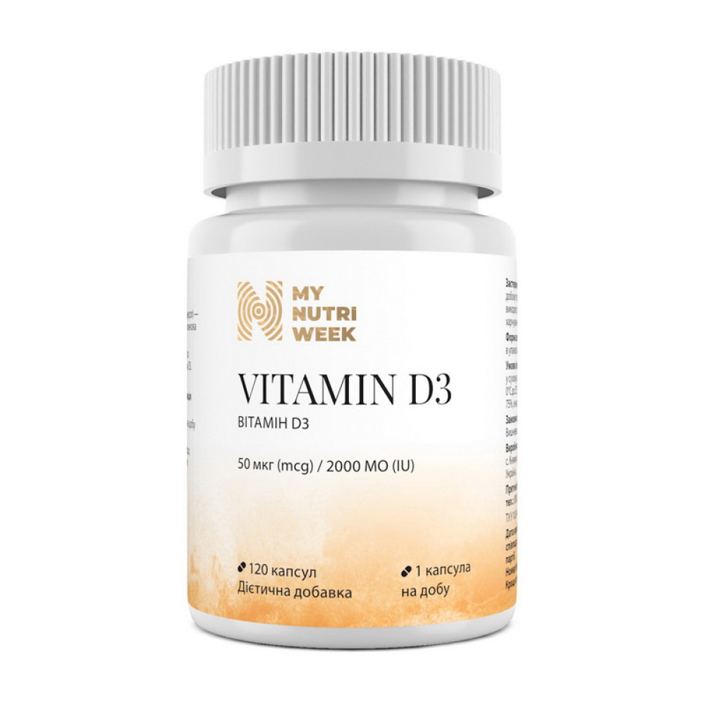 My Nutri Week Vitamin D3 2000IU (50 mcg)