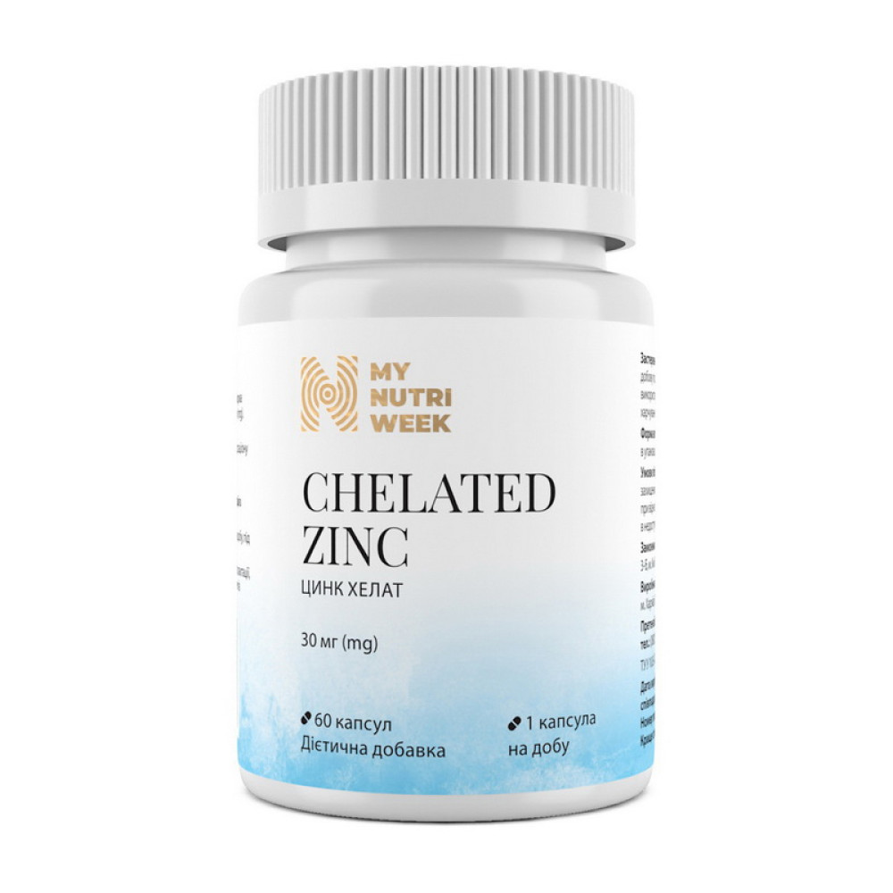 My Nutri Week Chelated Zinc 30 mg