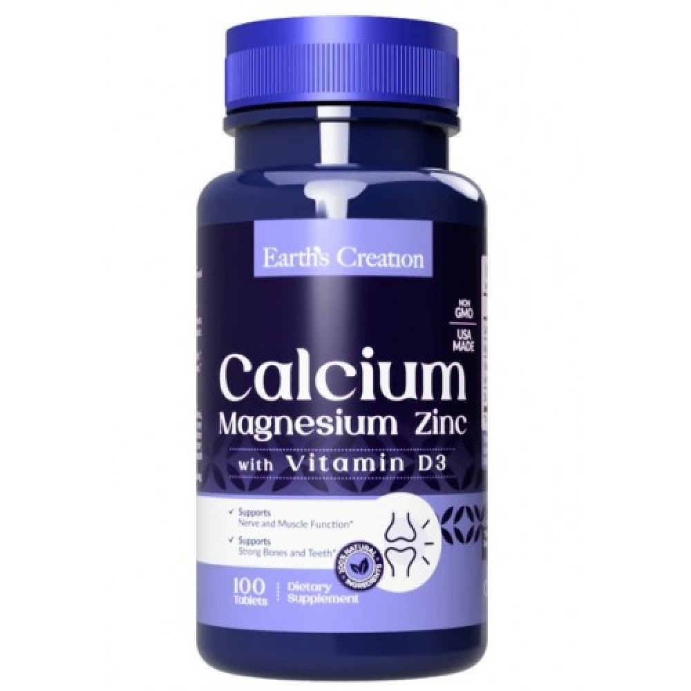 Earth‘s Creation Calcium Magnesium Zinc + Vit D3 100 таблеток