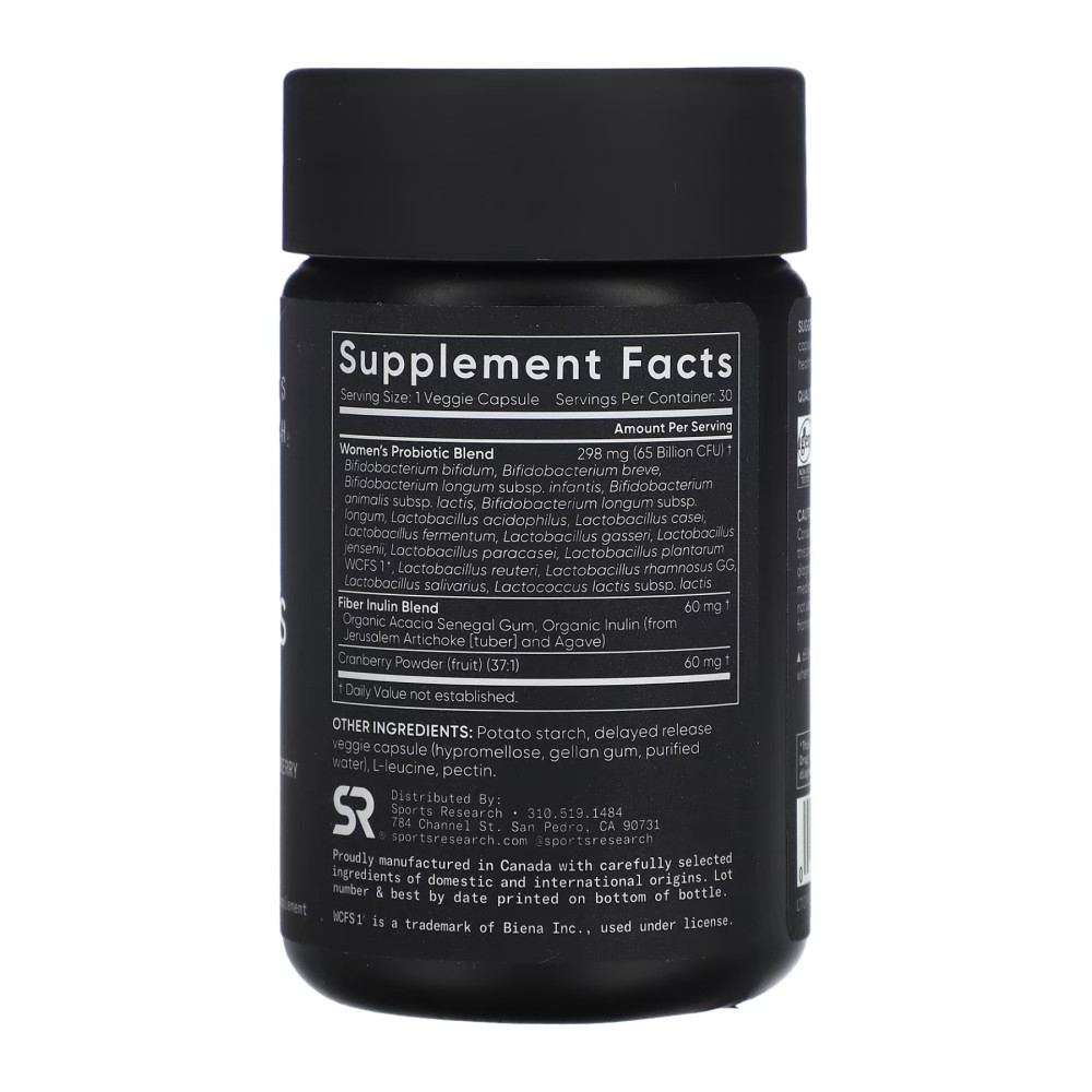 Sport Research Daily Women's Probiotics 65 Billion CFU 30 капсул