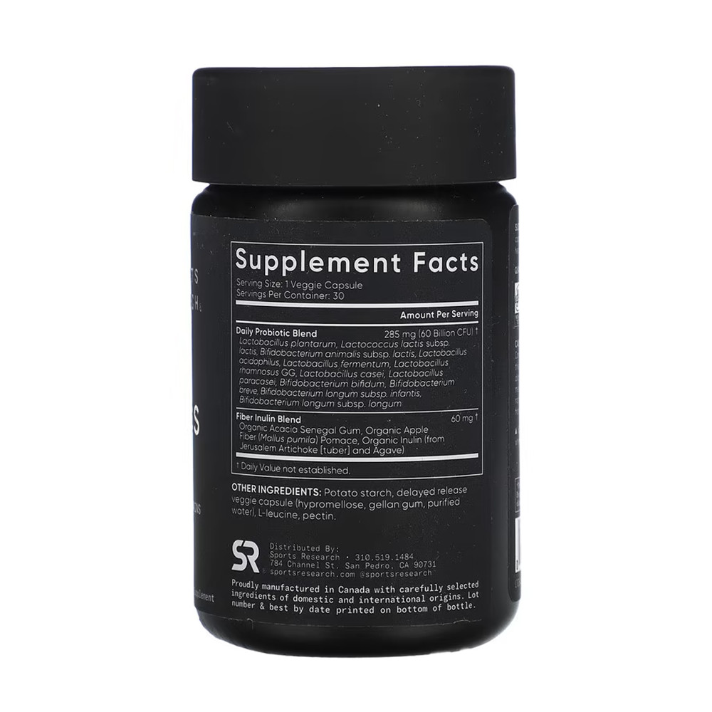 Sport Research Daily Probiotics with Prebiotics 60 Billion CFU