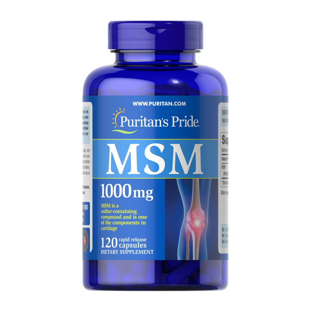 Puritans Pride MSM 1000mg 120 капсул