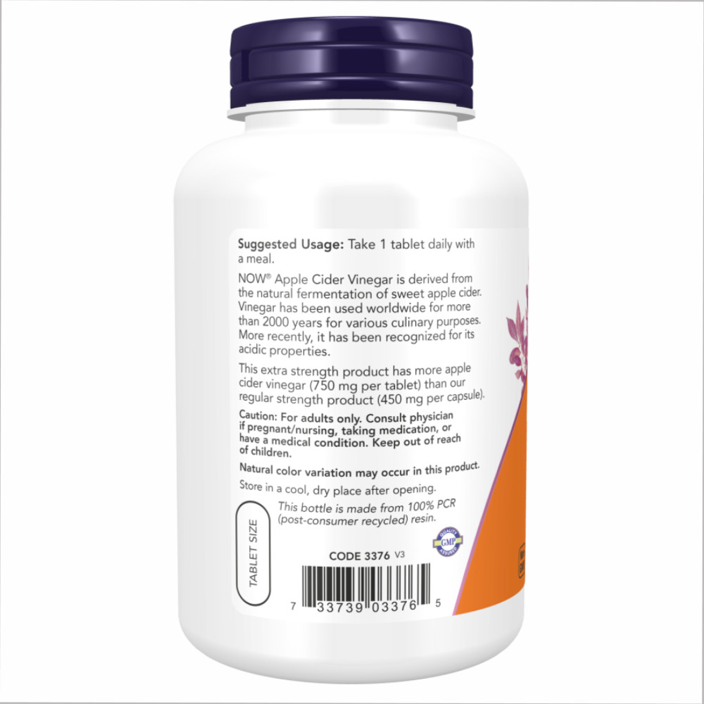 Now Apple Cider Vinegar 750 mg
