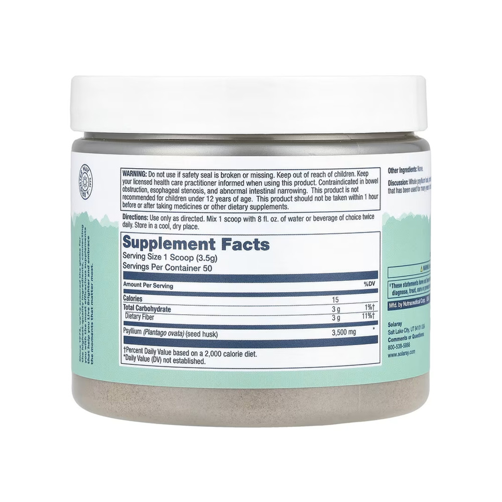 Solaray Psyllium Husk Fiber Powder 170 грам