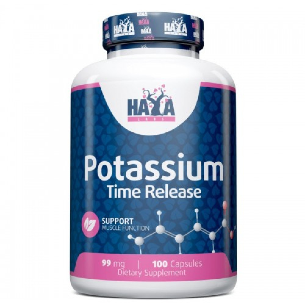 Haya Labs Sustained Release Potassium 99 мг