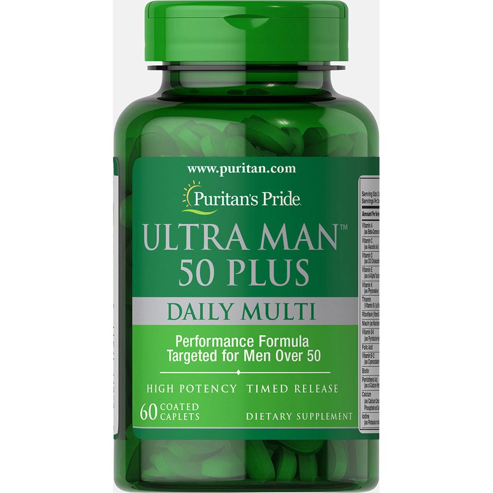 Puritans Pride Ultra Man™ 50 Plus 60 таблеток