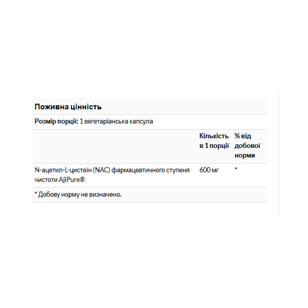 Swanson N-Acetyl L-Cysteine NAC 600 mg