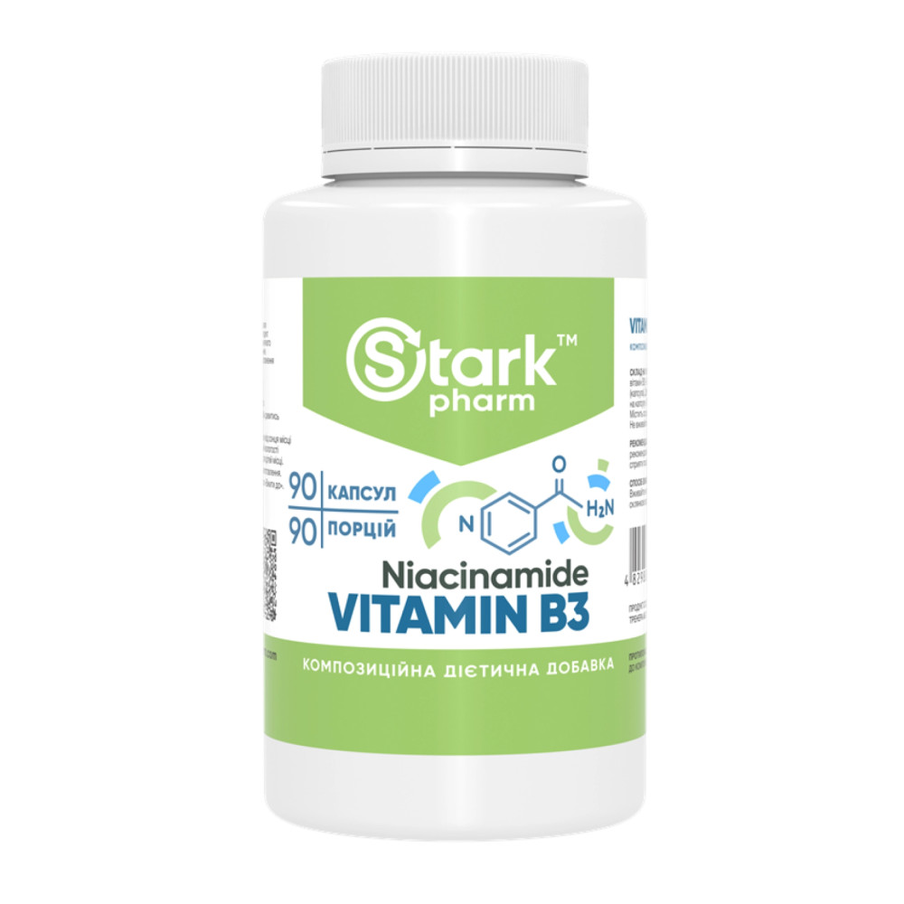 Stark Pharm Niacinamide Vitamin B3 500mg 90 капсул