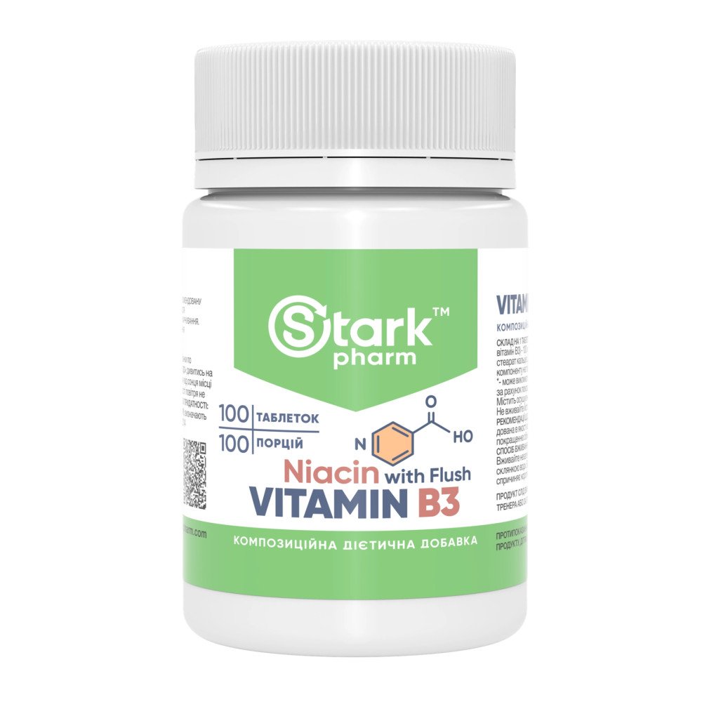 Stark Pharm Vitamin B3 Niacin 100 капсул