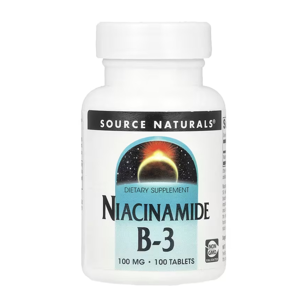 Source Naturals Niacinamide B-3 100 mg 100 таблеток