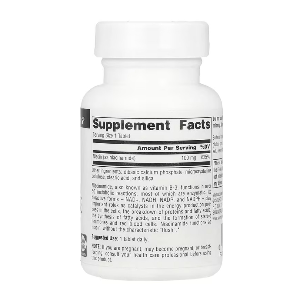 Source Naturals Niacinamide B-3 100 mg 100 таблеток