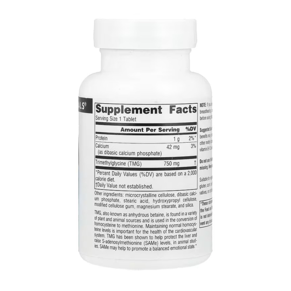 Source Naturals TMG 750mg 60 таблеток